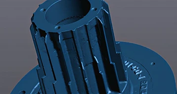Modèle CAO de reconstruction 3D d'une pièce mécanique